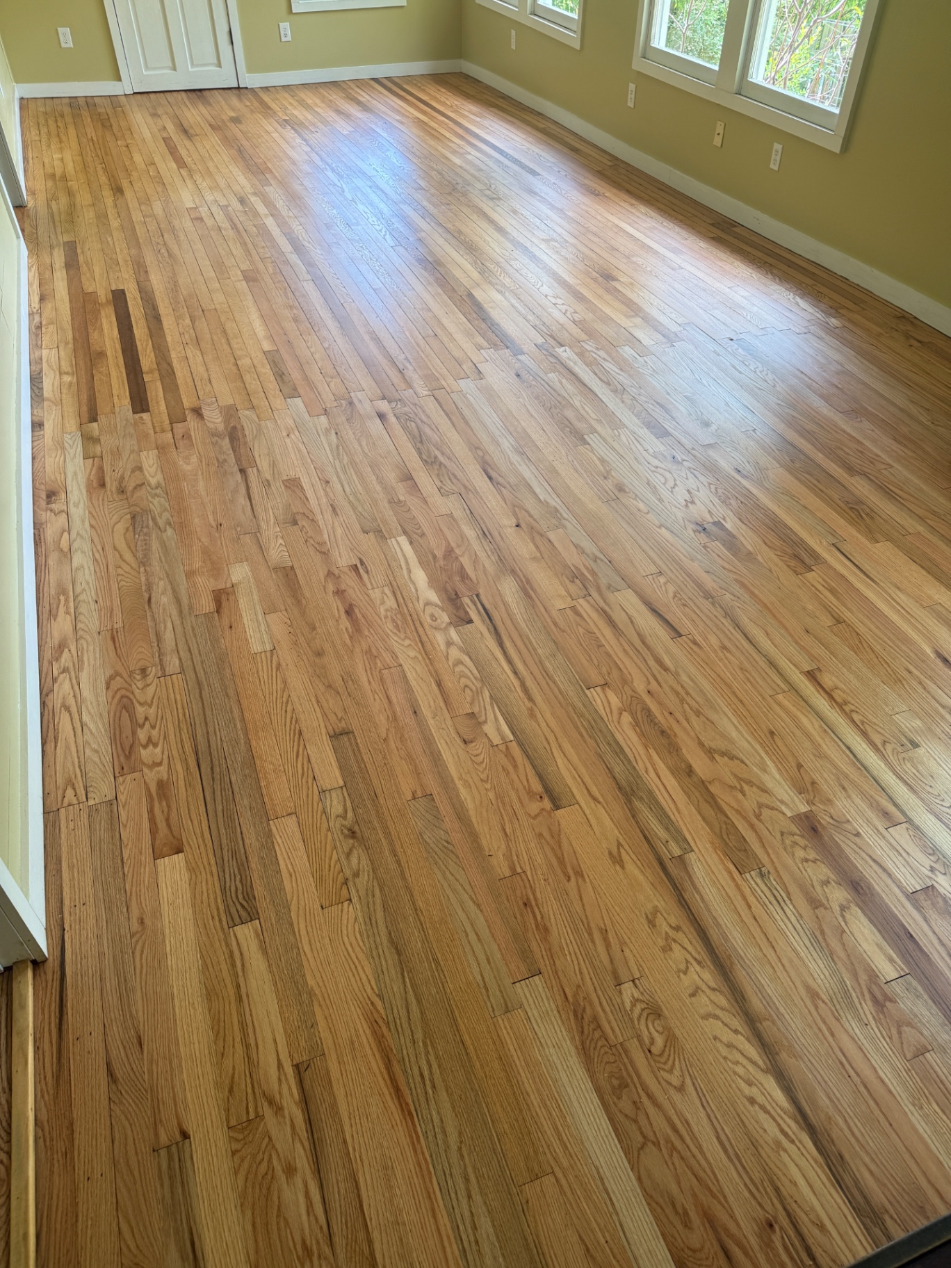 West Asheville 1924 Red Oak Refinish in West Asheville, NC after restoration
